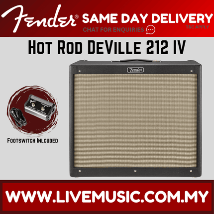 Fender Hot Rod DeVille 212 IV Guitar Combo Tube Amplifier - Black