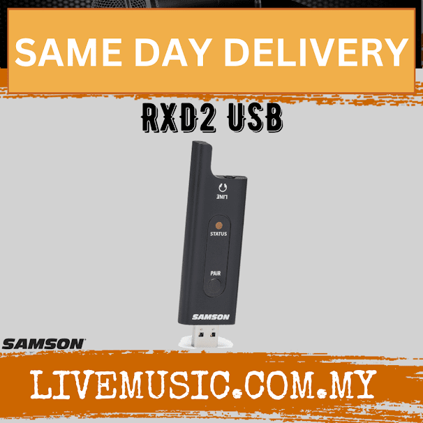 Samson RXD2 Wireless USB Receiver For Stage XPD2/XPD1/X1U System (RXD 2/RXD-2)