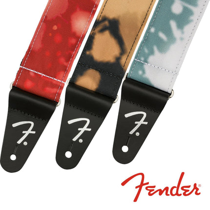 Fender Tie Dye Acid Wash Guitar Strap, Teal
