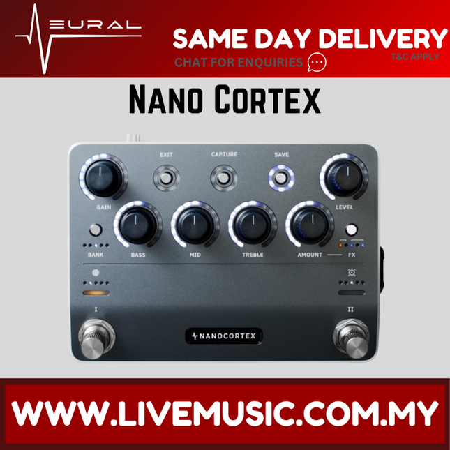 Neural DSP Nano Cortex Digital Effects Processor/Profiling Pedal w/U2 Wireless Guitar System