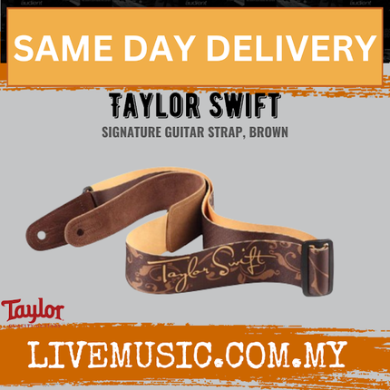 Taylor Taylor Swift Signature Guitar Strap, Brown