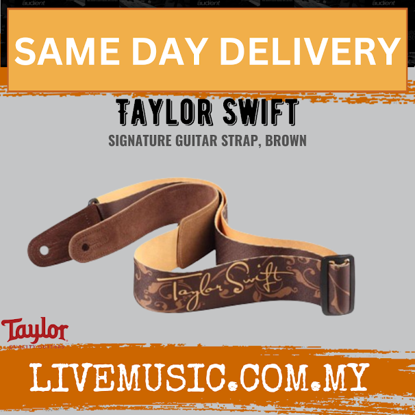 Taylor Taylor Swift Signature Guitar Strap, Brown