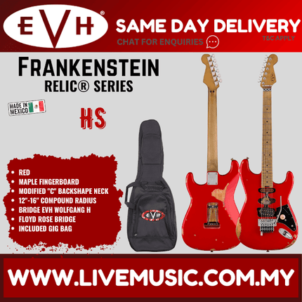 EVH Frankenstein Series Relic Electric Guitar, Red