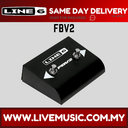 Line 6 FBV2 2-Button Footswitch (LINE6 FBV-2)