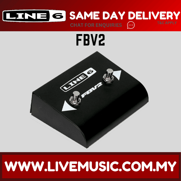 Line 6 FBV2 2-Button Footswitch (LINE6 FBV-2)