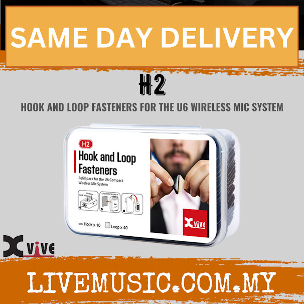 Xvive H2 Hook And Loop Fasteners For U6 Compact Wireless Mic Microphone System ( H 2 )