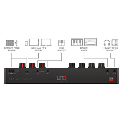 IK Multimedia Uno Synth -  Portable Monophonic Analog Synthesizer