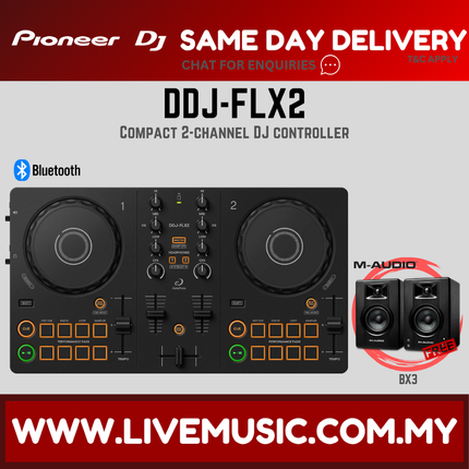 Pioneer DJ DDJ-FLX2 Compact 2-channel DJ controller (DDJ FLX2 / DDJFLX2)