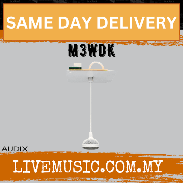 Audix M3WDK Tri-Element Hanging Ceiling Microphone Kit - White ( M3 WDK / M3-WDK)