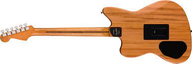 Fender Acoustasonic Player Jazzmaster Electric Guitar, Antique Olive