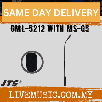 JTS GML-5212 * with MS-G5 12" Gooseneck Microphone Kit