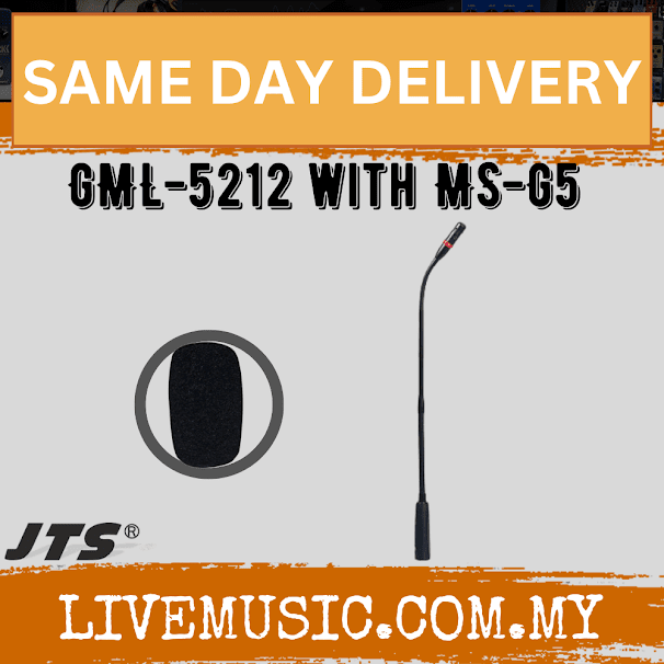 JTS GML-5212 * with MS-G5 12" Gooseneck Microphone Kit