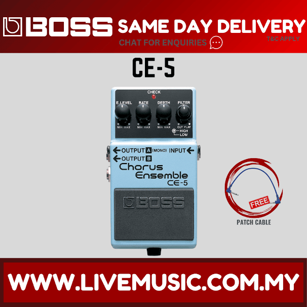 Boss CE-5 Stereo Chorus Ensemble Guitar Effect Pedal (CE5 CE 5)