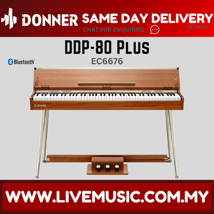 Donner DDP-80 PLUS Digital Piano 88 Key Weighted Keyboard, Home Electric Piano ( DDP 80 PLUS / DDP80PLUS )