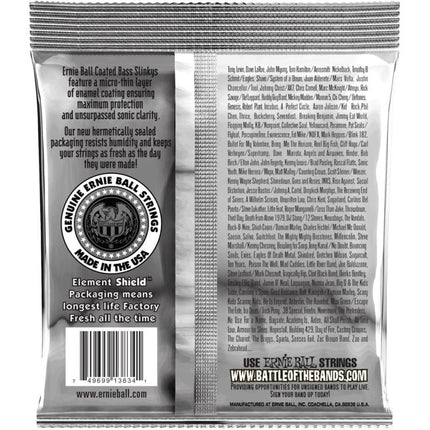 Ernie Ball 3834 Bass guitar Strings Coated Super Slinky (45-100/EB3834)