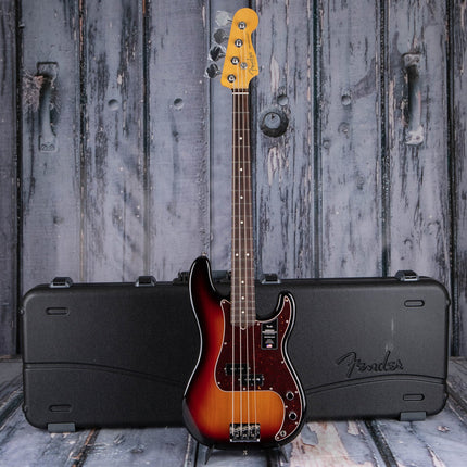 Fender American Professional II Precision Bass Electric Guitar, Rosewood Fretboard - 3-Tone Sunburst
