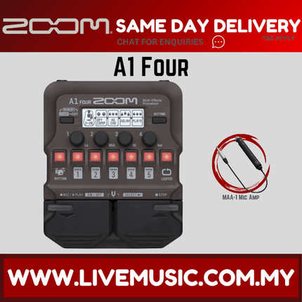 Zoom A1 Four Acoustic Instrument Multi-Effect Processor ( A1Four / A1-Four )