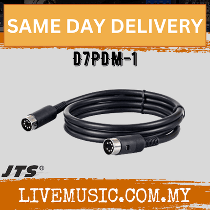 JTS D7P-20 7 Pin XLR(F) to XLR(M) Extension Cable -20M ( D7P 20 D7P20)