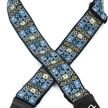 Fender Festival 2 inch Woven Guitar Strap - Blue