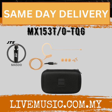 Shure MX153T/O-TQG Omnidirectional Earset Microphone for Shure Wireless With JTS MA500 MA500 Phantom Power Adapter - Tan ( MX153T / MX153T TQG )