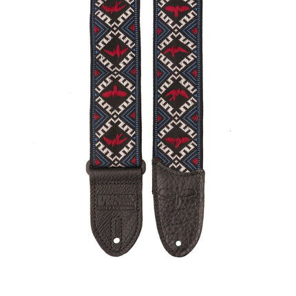 PRS ACC-3173 Jacquard Hootenanny Style Guitar Strap, Red, White & Blue Birds ( ACC3173 )