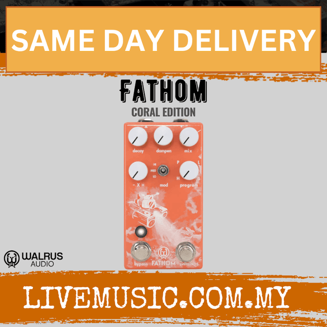 Walrus Audio Fathom Multi-Function Reverb, Coral Series