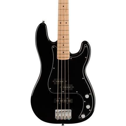 Squier Affinity Series PJ Bass Guitar Pack with Rumble 15 , Maple Fretboard - Black