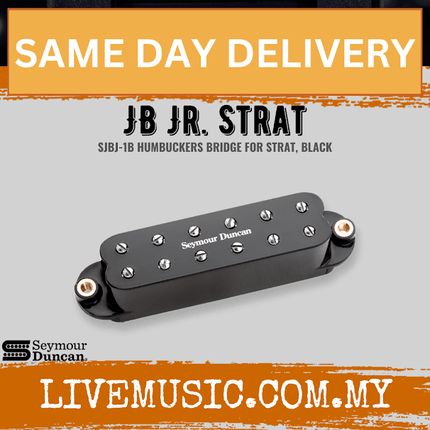 Seymour Duncan SJBJ-1B - JB Jr. Strat Humbucker Bridge Pickup, Black (SJBJ1B)