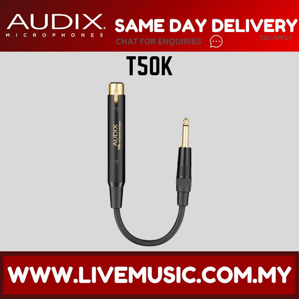 Audix T50K Impedance-Matching Transformer Cable (T50 K/T50-K)