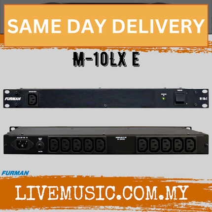 Furman M-10LX E 10A Standard Power Conditioner w/Lights, 230V ( M10LX / M 10LX E )