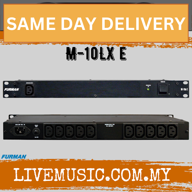 Furman M-10LX E 10A Standard Power Conditioner w/Lights, 230V ( M10LX / M 10LX E )