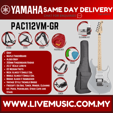 Yamaha PAC112VM Pacifica Electric Guitar - Gray ( PAC 112VM / PAC-112VM )