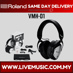 Roland VMH-D1 over-ear headphones with black cushioned ear pads and headband