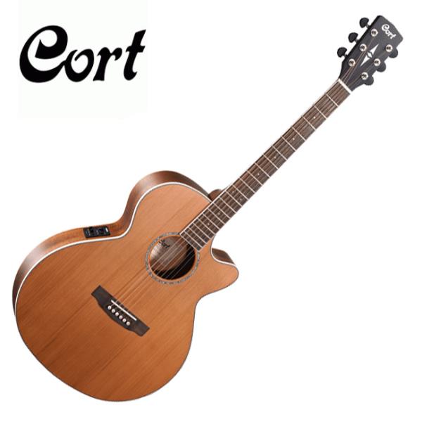 Cort SFX-CED - Acoustic-Electric Guitar Merbau Fretboard with Gig Bag - Natural Satin (SFX CED/SFXCED)