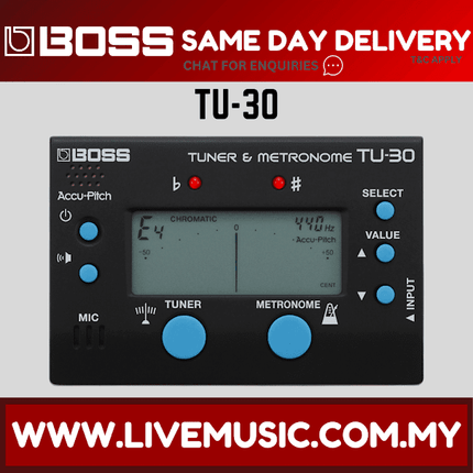 Boss TU-30 Metronome & Tuner (TU30/TU 30)