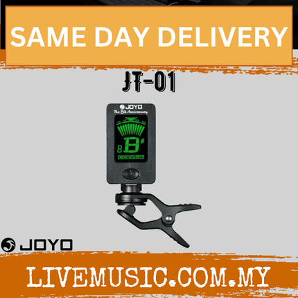 Joyo JT-01 8th Anniversary Clip On Guitar Chromatic Tuner Bass Violin Ukulele - Black ( JT01 / JT 01 )
