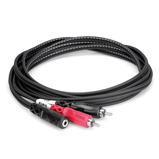 Hosa CFR-210 3.5mm TRSF to RCA Y Cable, 10ft (CFR210/CFR 210)