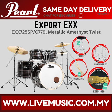 Pearl Export EXX 5-Piece Drum Set with KDZ141620 Cymbals Set ( EXX725SP/C )