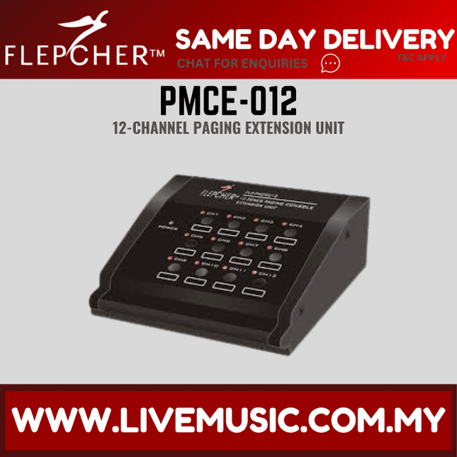 Flepcher PMCE-012 12-Zone Paging Console Extension Unit ( PMCE012 / PMCE 012 )