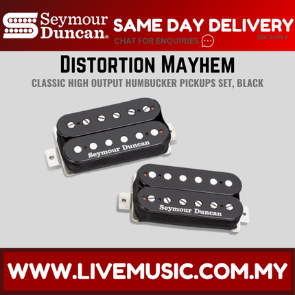 Seymour Duncan SH-6 Mayhem Humbucker Set - Black (SH6)