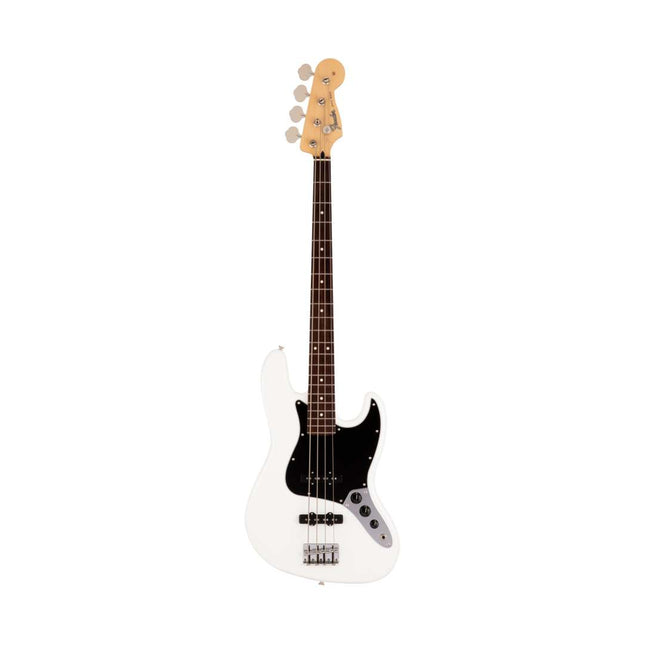 Fender Japan Hybrid II Jazz Bass Guitar, Rosewood Fretboard with Gig Bag - Arctic White