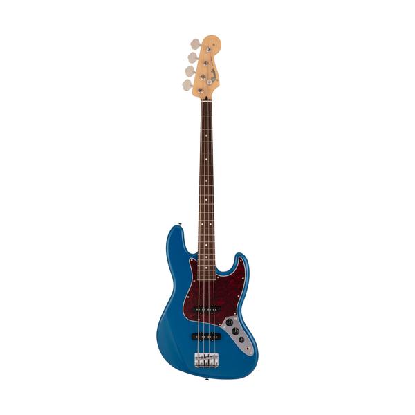 Fender Japan Hybrid II Jazz Bass Guitar, Rosewood Fretboard with Gig Bag - Forest Blue