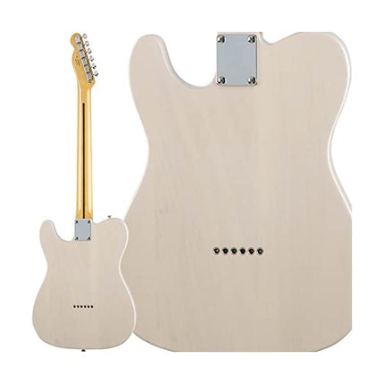 Fender Japan Traditional II 50s Telecaster Electric Guitar, Maple Fretboard with FREE Gig Bag - White Blonde