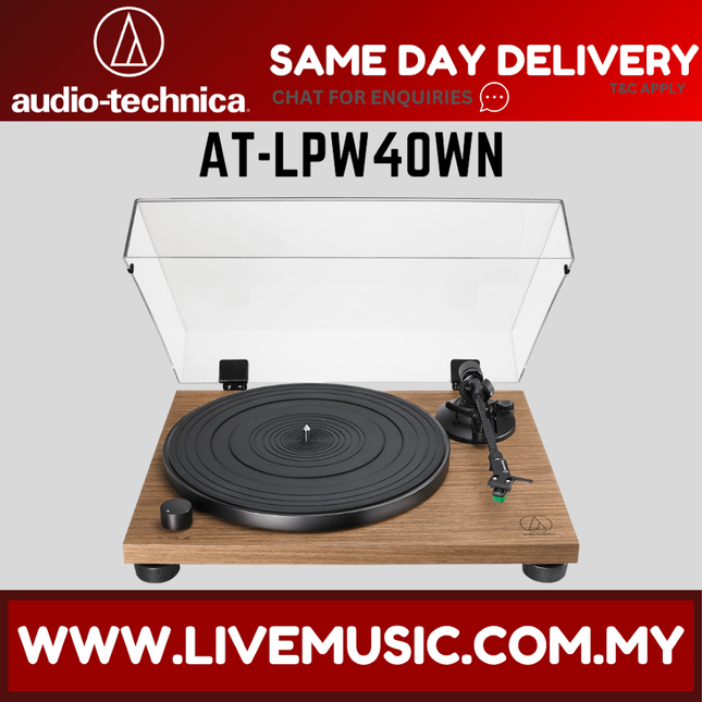 Audio-Technica AT-LPW40WN Fully Manual Belt-Drive Turntable ( ATLPW40WN / AT LPW40WN )
