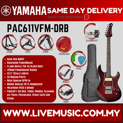 Yamaha PAC611VFM Pacifica Electric Guitar - ( PAC 611VFM / PAC611VFM )