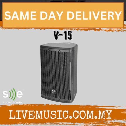 SE Audiotechnik V-Line V-15 15" 2 Way Passive Full Range Loudspeaker (V15 V 15)