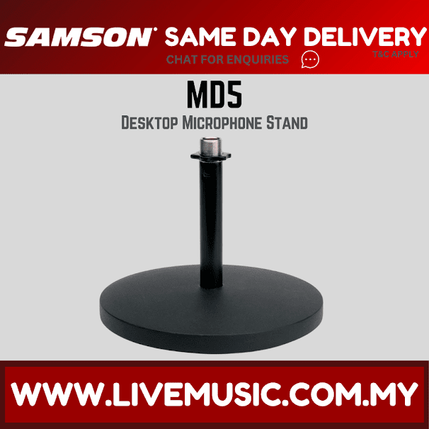 SAMSON MD5 MICROPHONE STAND ( MD-5 / MD 5 )