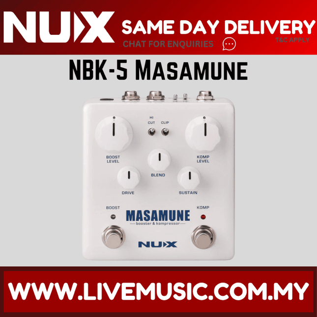 NUX NBK-5 Masamune - Booster and Kompressor Pedal (NBK5)