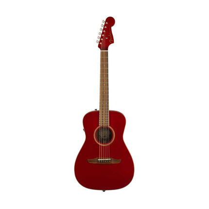 Fender California Malibu Classic Small-Bodied Acoustic-Electric Guitar with Bag - Hot Rod Red Metallic