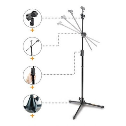 Hercules MS533B EZ Clutch Tripod Microphone Stand (MS533B)